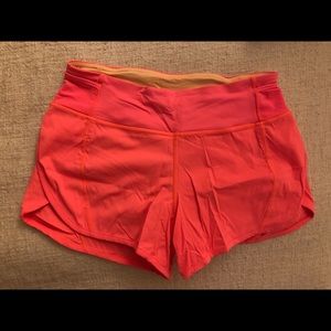 Lululemon running shorts pink